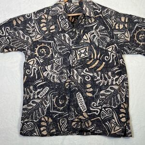 Vintage Hawaiian Go Barefoot short sleeve Button up Shirt USA Made - Mens Large‎